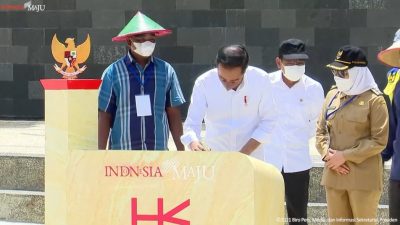 Usai Resmikan Dua Bendungan Nasional, Jokowi Harap Sektor Pertanian Makin Produktif