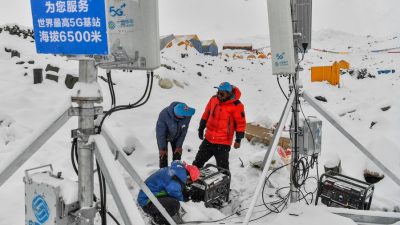 Tiongkok Bangun 3.083 Stasiun Pemancar 5G di Tibet