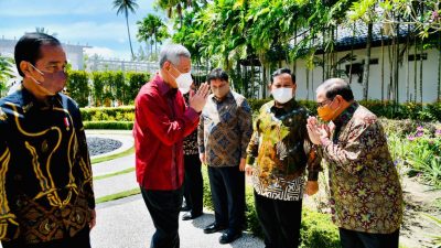 Presiden Jokowi Bertemu Presiden Singapura di Pulau Bintan