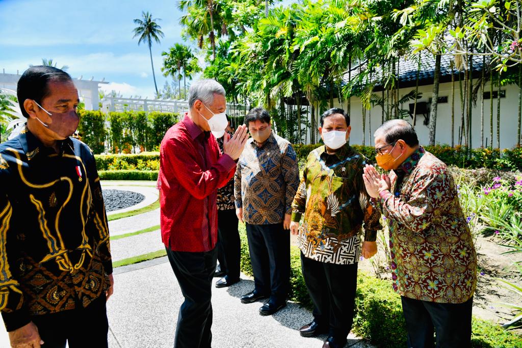 Presiden Jokowi Bertemu Presiden Singapura di Pulau Bintan