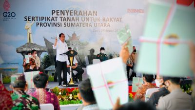 Presiden Jokowi Tekankan Pentingnya Sertifikat Tanah Bagi Pemilik Tanah