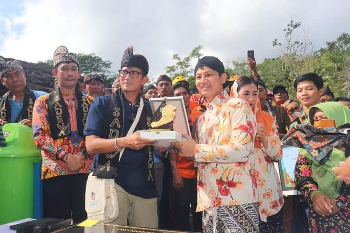 Sandiaga Uno Tinjau Desa Wisata Watu Kandang, Trenggalek