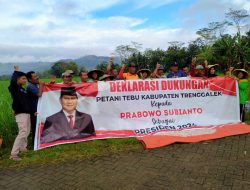 Petani Tebu Trenggalek Dukung Prabowo Capres 2024