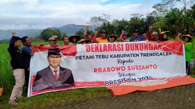 Petani Tebu Trenggalek Dukung Prabowo Capres 2024