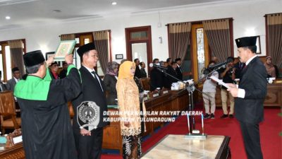 Dua Anggota Dewan PAW Tulungagung Resmi Dilantik