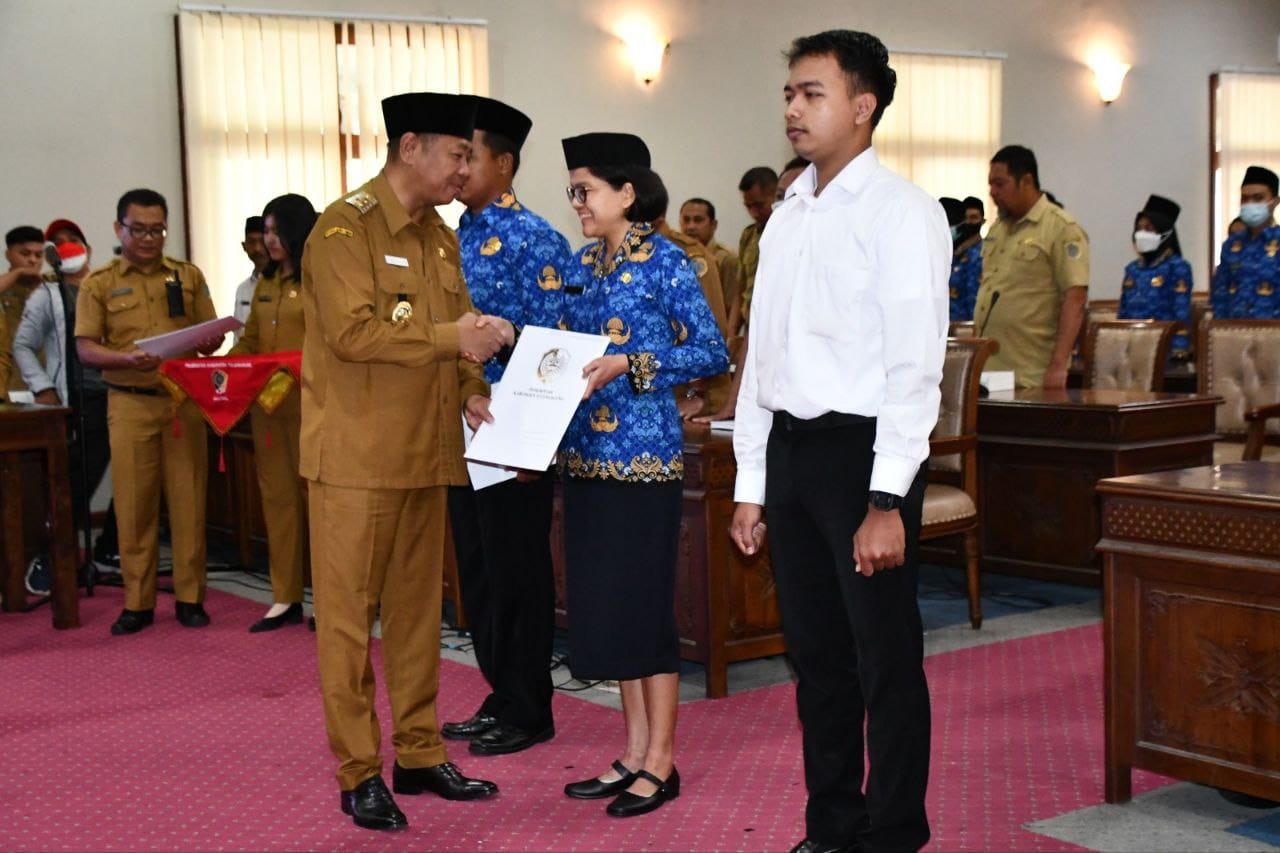 Wabup Tulungagung Sunu Lantik Sejumlah ASN dan CPNS