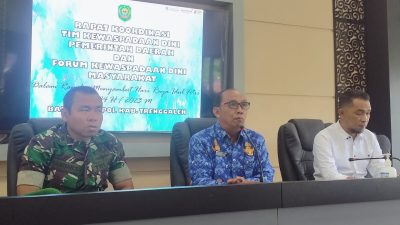 Antisipasi Gangguan Keamanan dan Ketertiban di Hari Raya Idul Fitri, Bakesbangpol Trenggalek Gelar Rakor