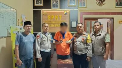 Polisi Tangkap Residivis Pencuri Uang Kotak Amal di Mabarokh Makam Syekh Maulana Ishaq Lamongan