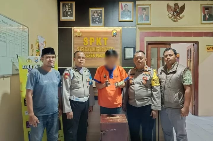 Polisi Tangkap Residivis Pencuri Uang Kotak Amal di Mabarokh Makam Syekh Maulana Ishaq Lamongan