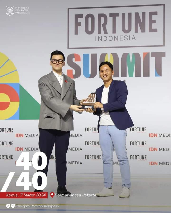 Bupati Arifin Raih Penghargaan Sebagai Individu Berpengaruh Dari FORTUNE Indonesia Summit 2024