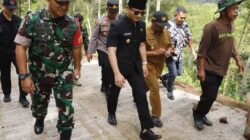 Bupati Arifin Tinjau Proyek TMMD Di Desa Tanggaran