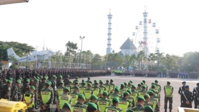 Polres Lamongan Terjunkan 1736 Personel Termasuk Brimob Polda Jatim Untuk Pengamanan Suroan Agung