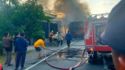 Bus Medali Mas Jurusan Malang – Jakarta Terbakar di Lamongan, Begini Kronologi dan Nasib Penumpangnya