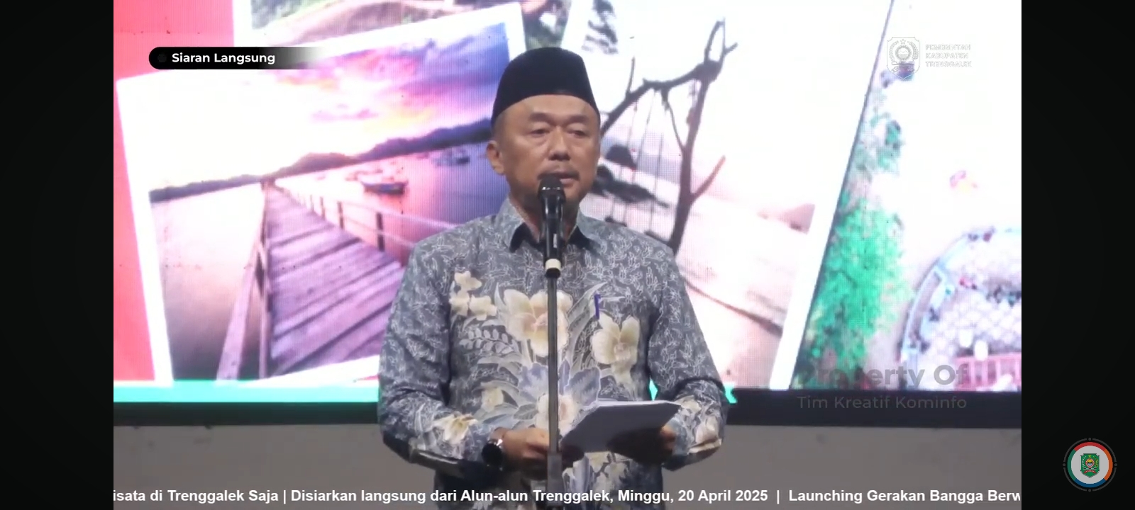 Foto: Sunyoto Kadin Pariwisata dan Kebudayaan Trenggalek