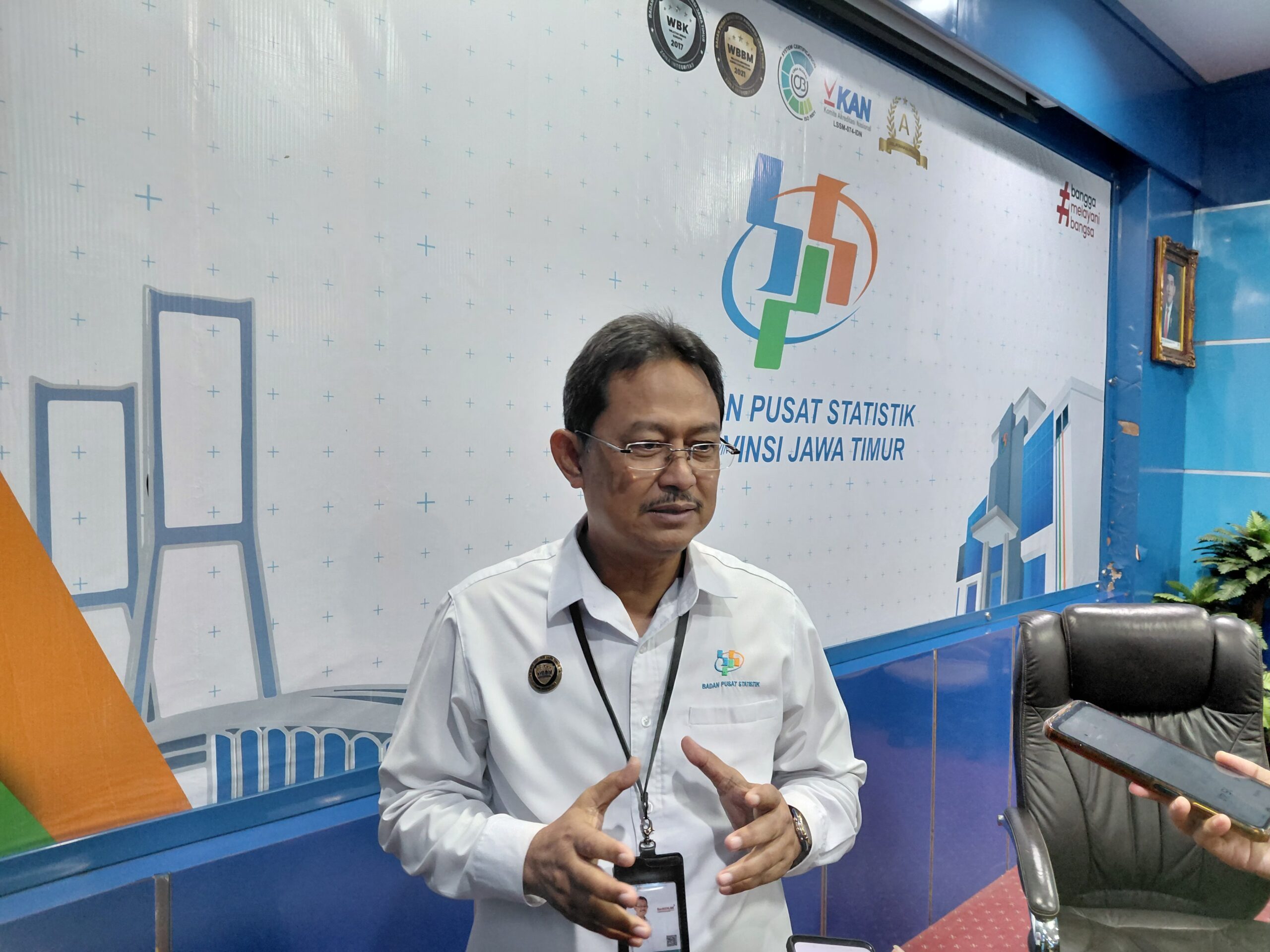 Kepala BPS Jatim, Zulkipli. Foto : Kominfo Jatim