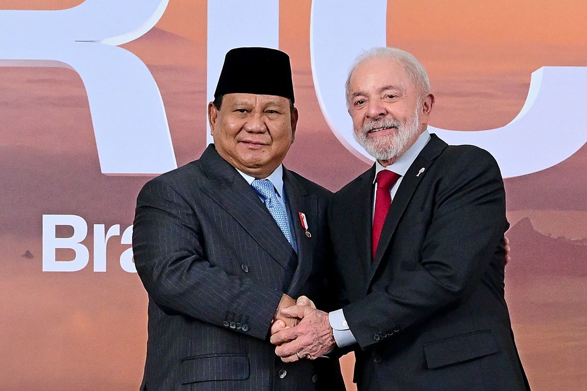 Prabowo di acara BRICS