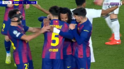 Liga Champions Barca Menang 2-1 Lawan Frankfrut