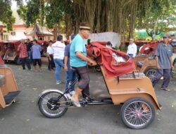 Usai Didata, Calon Penerima Bantuan Becak Listrik Latihan Mengemudi