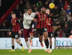Arsenal Curi Poin Penuh Saat Bermain di Kandang Bournemount